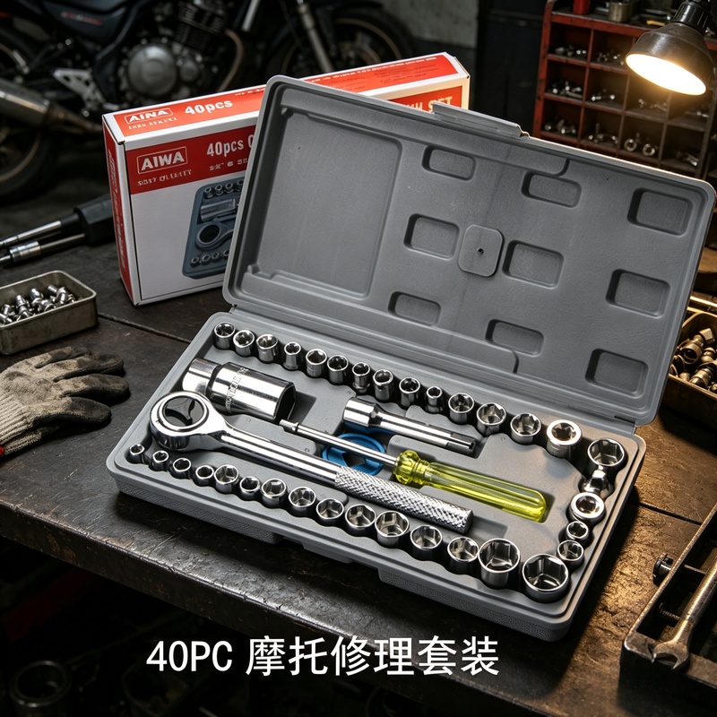 Car Accessories Workshop - 自動車分解用ソケットレンチセット 自動車機械修理ツールキット 車両メンテナンスワークショップ用アクセサリー