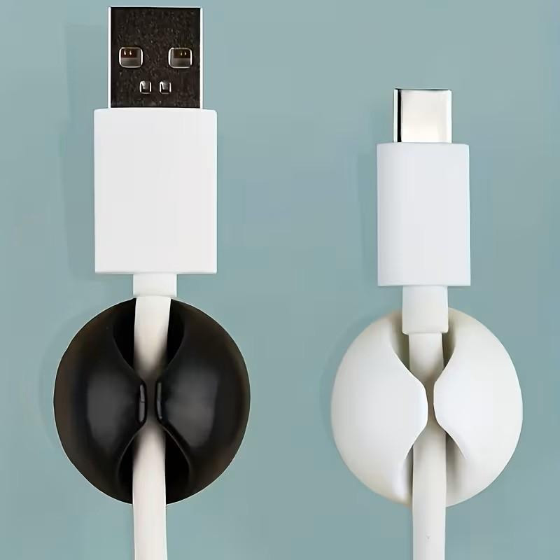 Car Cable Organizer - 6/10/18：ケーブル整理セット（10個入り）、デスクトップ用ケーブルホルダー、粘着式ケーブルマネージャー。家庭、オフィス、壁、ベッドサイドテーブル、車の充電ケーブルなど、さまざまな場所での使用に適しています。データケーブルや各種ケーブルの整理に役立つ優れたツールです。