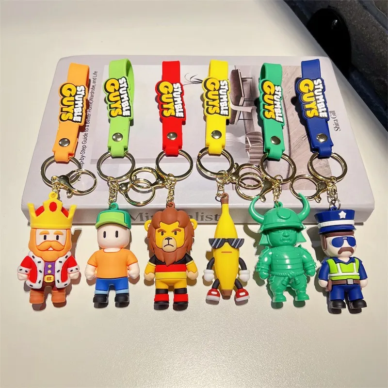 Car Accessories Xmas Gifts - ゲームスタンブルガイ周辺機器キーホルダーかわいいバナナ人形ファイアドラゴンフィギュアペンダント車の装飾品キーアクセサリーおもちゃクリスマスギフト