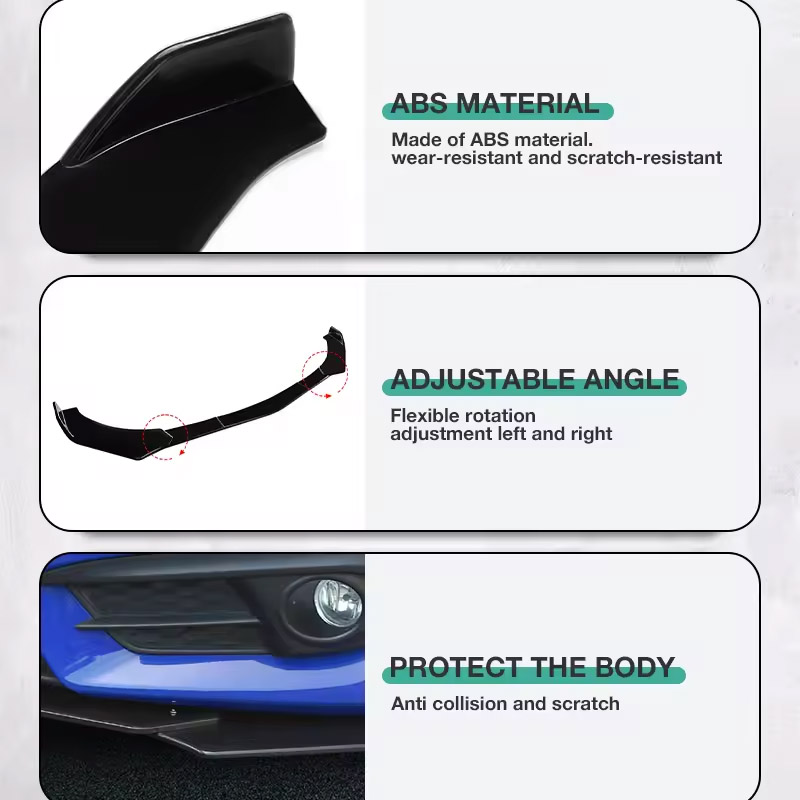 車のフロントバンパー,光沢のある黒,リップチンスポイラー,日 - Car Accessories Nissan Xtrail のレビューと価格