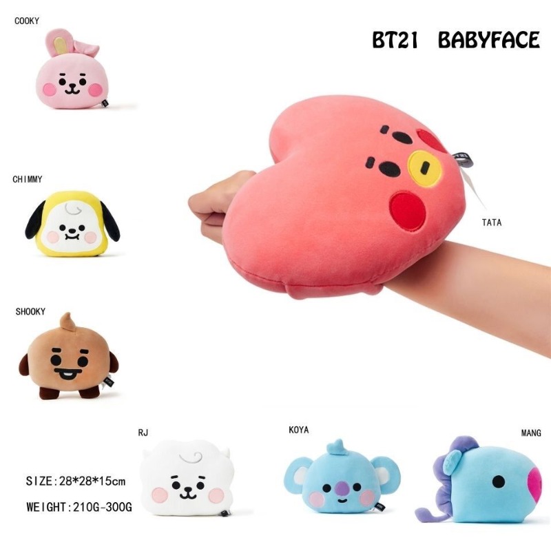 BT21 顔型枕 かわいいファッション漫画風 パーソナライズ - Car Accessories Workshop のレビューと価格