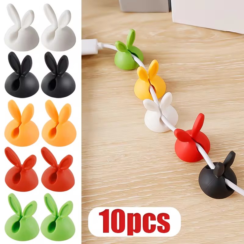 かわいいウサギの耳ケーブルマネージャー、デスクトップ、ダッシ - Car Cable Organizer のレビューと価格