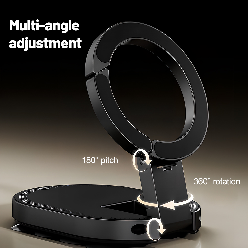 360 °   回転式3-in-1吸盤式マグネット携帯ホルダ - Car Cable Organizer のレビューと価格