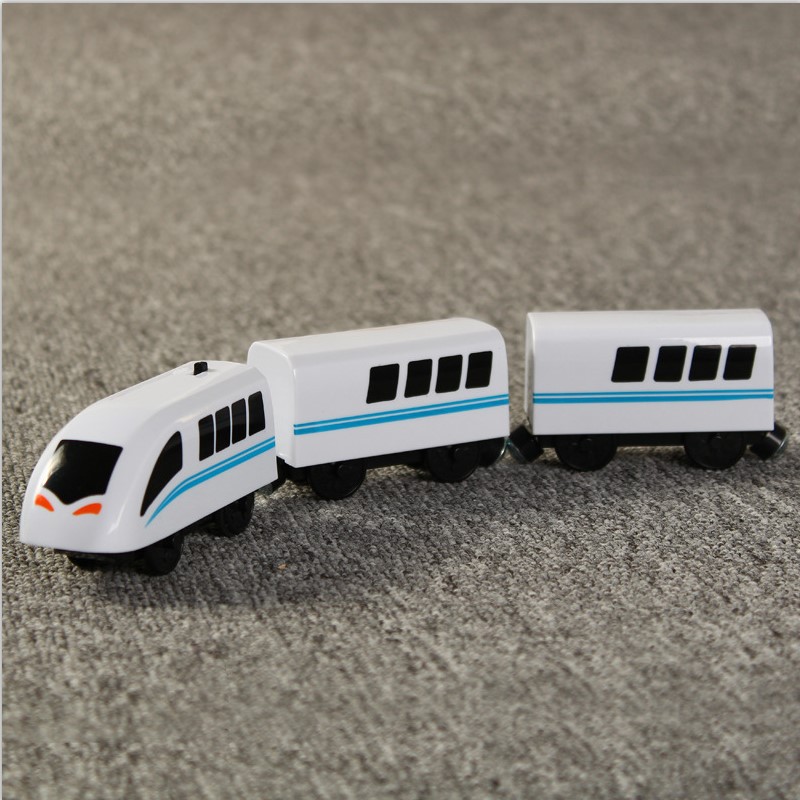 木製鉄道列車機関車磁気列車おもちゃ電気自動車木製鉄道アクセサ - Car Accessories Xmas Gifts のレビューと価格