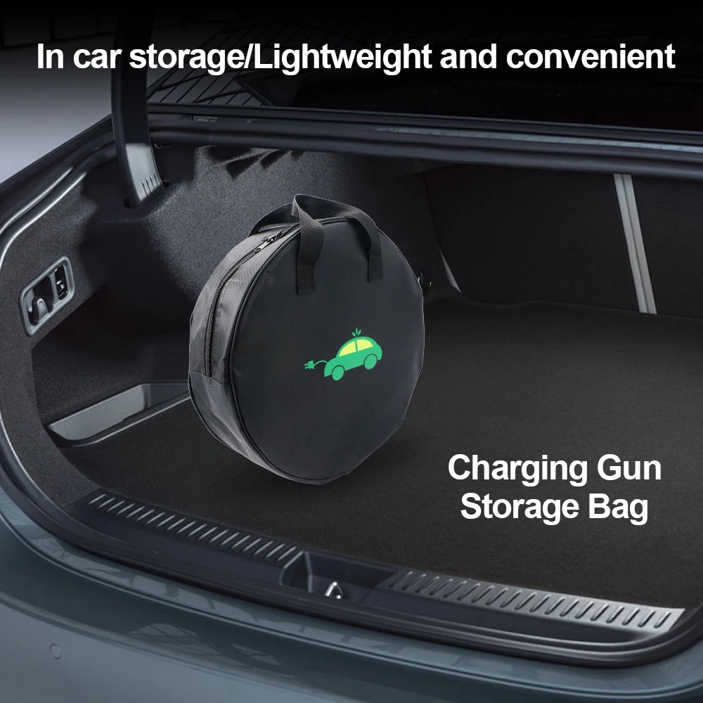 耐久性のあるラウンド型車載充電ケーブル収納バッグ 防水オック - Car Cable Organizer のレビューと価格