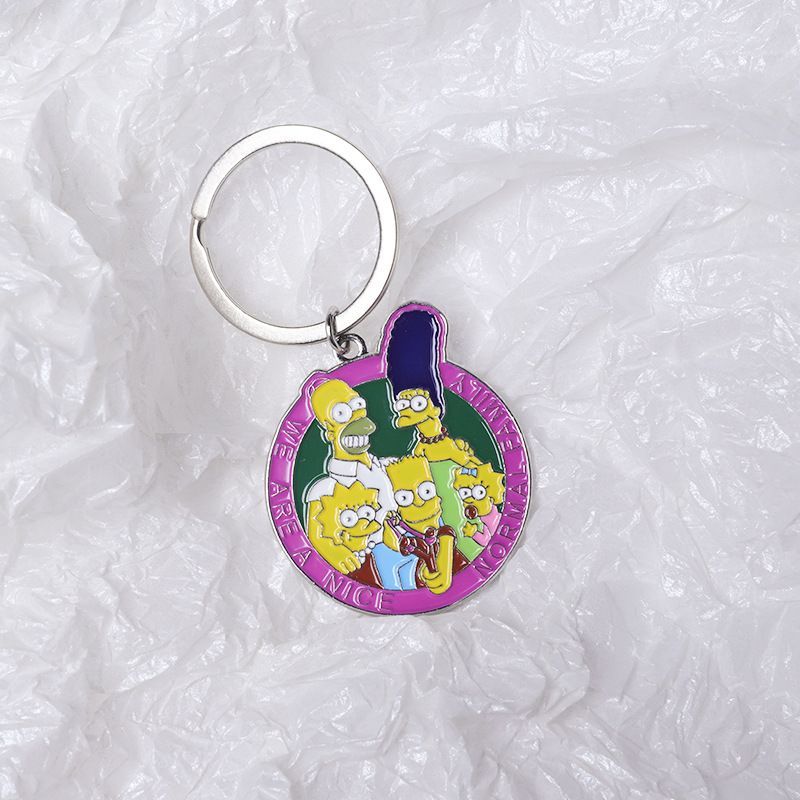 シンプソンズアニメキーホルダーかわいいキャラクターペンダント - Car Accessories Workshop のレビューと価格