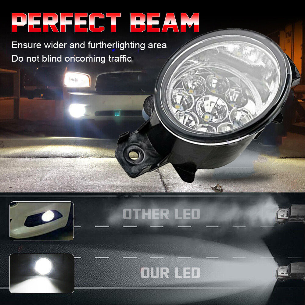 2x LED バンパーフォグランプ 日産セントラ キャシュカ - Car Accessories Nissan Xtrail のレビューと価格