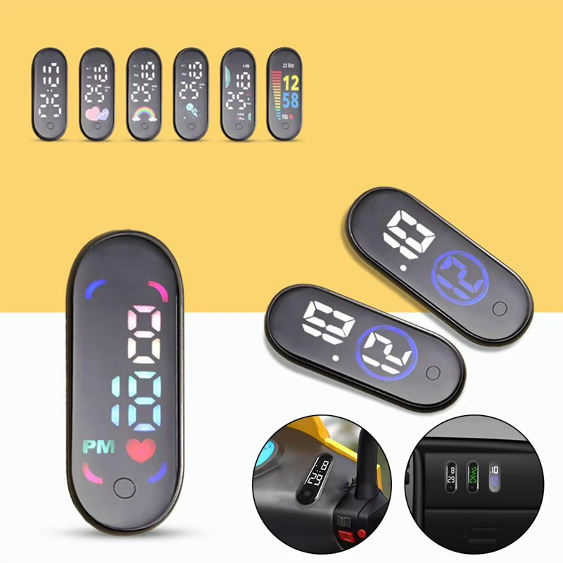 発光オートバイ車時計自動内部貼り付けミニスポーツ防水時計メカ - Car Accessories Workshop のレビューと価格
