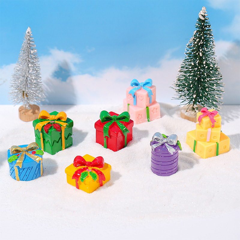 1Pc ミニクリスマスギフトボックス樹脂置物車中央制御画面ト - Car Accessories Xmas Gifts のレビューと価格