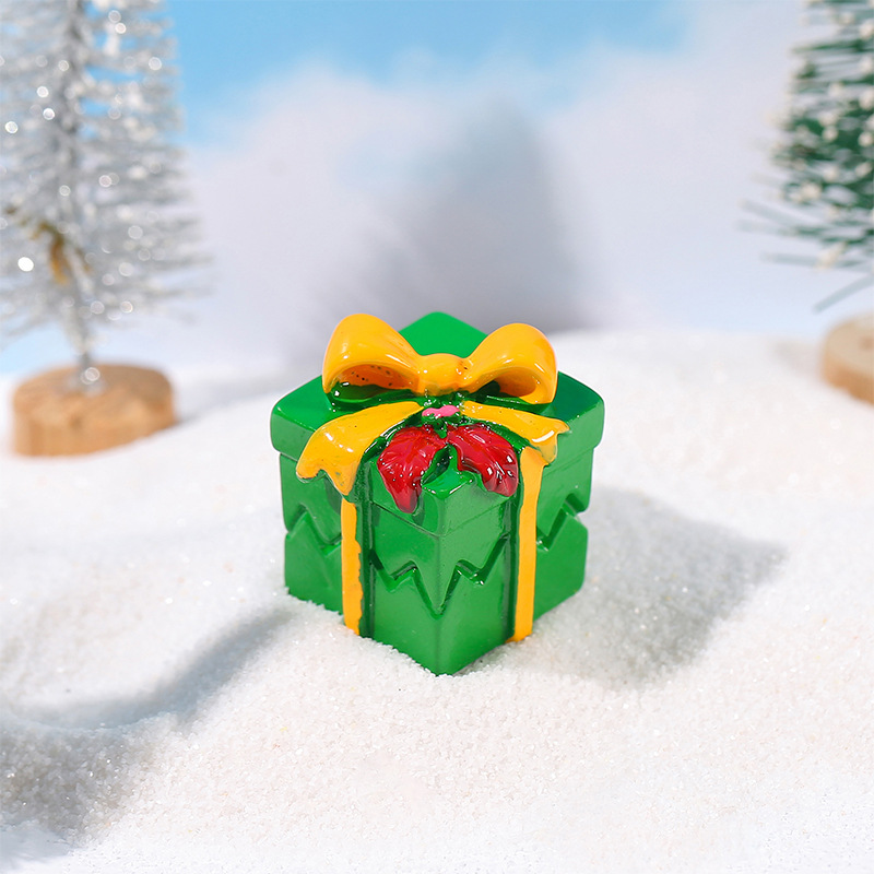 1Pc ミニクリスマスギフトボックス樹脂置物車中央制御画面ト - Car Accessories Xmas Gifts のレビューと価格