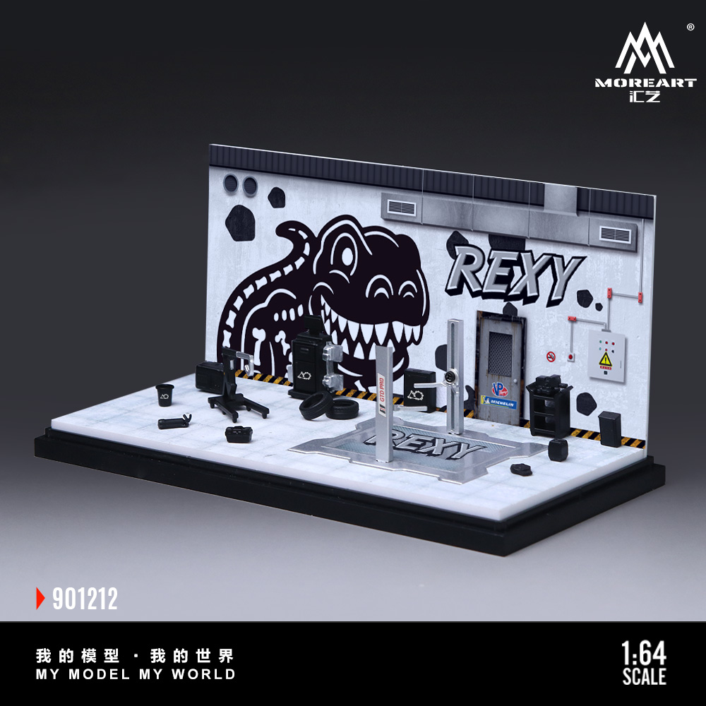 MoreArt 1:64 ガレージ修理工場ジオラマ 特別カス - Car Accessories Workshop のレビューと価格