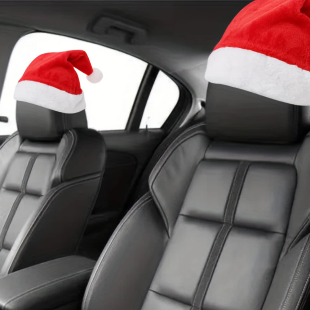 クリスマスカーヘッドレストカバー 赤いサンタ帽子型 クリスマ - Car Accessories Xmas Gifts のレビューと価格