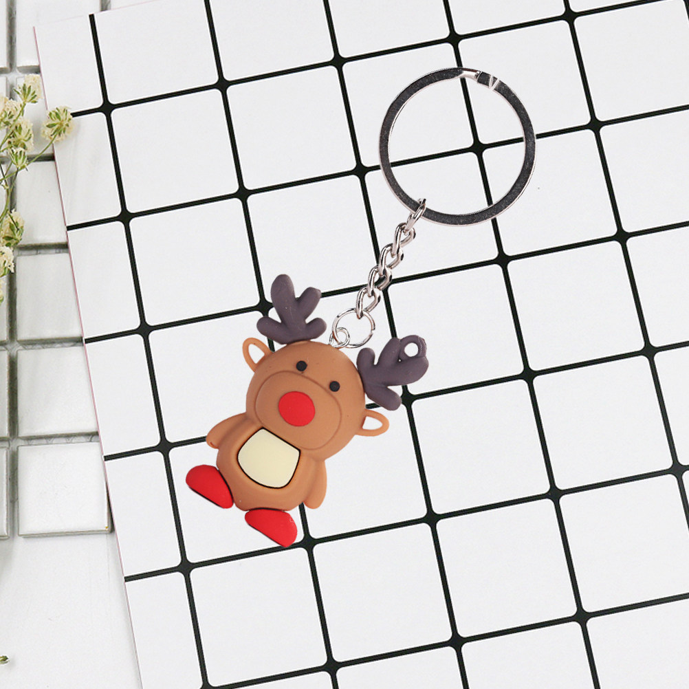 高級感あふれるクリスマス鹿のキーチェーン。ユニークな3Dデザ - Car Accessories Xmas Gifts のレビューと価格
