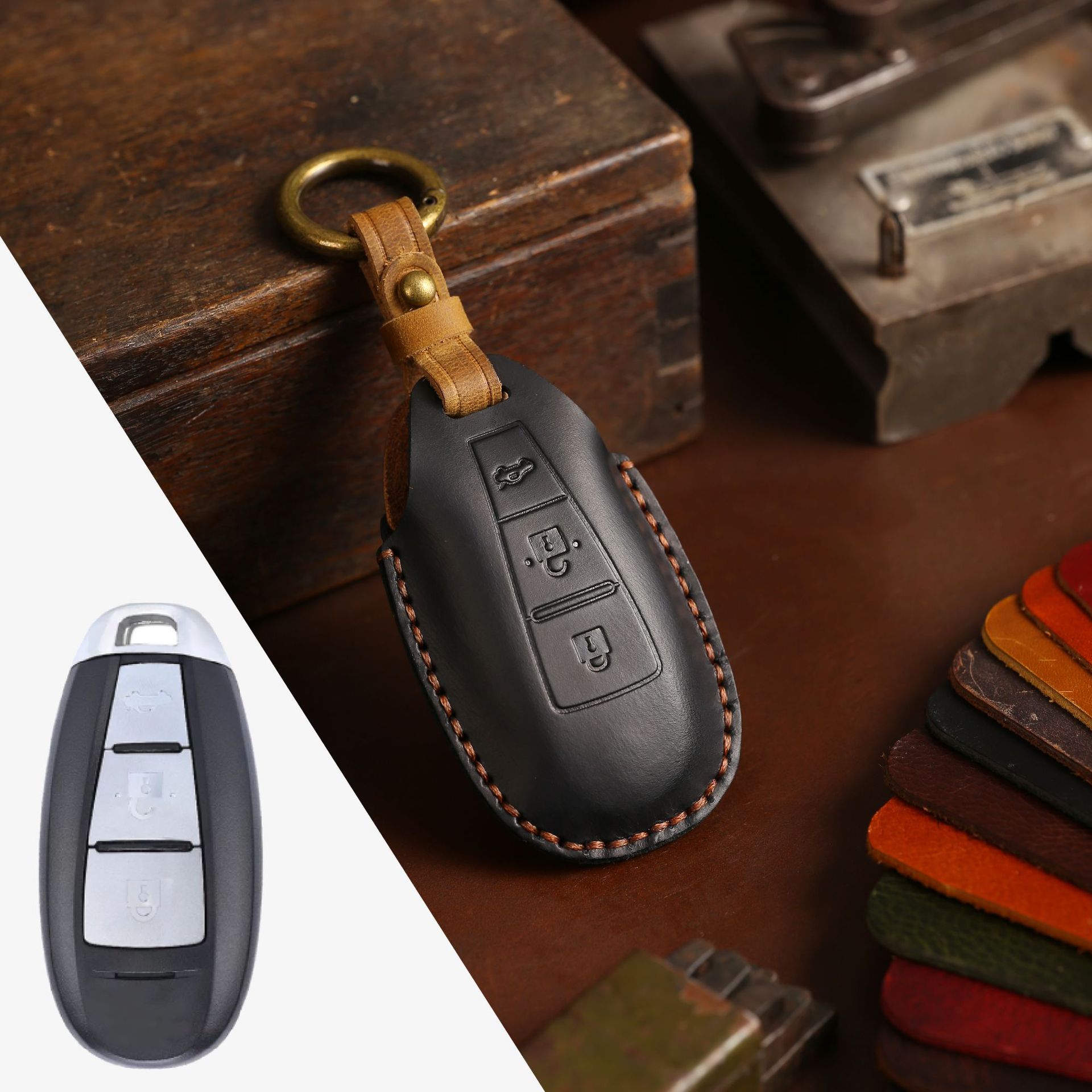 車のキー用レザーケース,スズキ用キーホルダー,バレノ,セラテ - Car Accessories Ertiga のレビューと価格